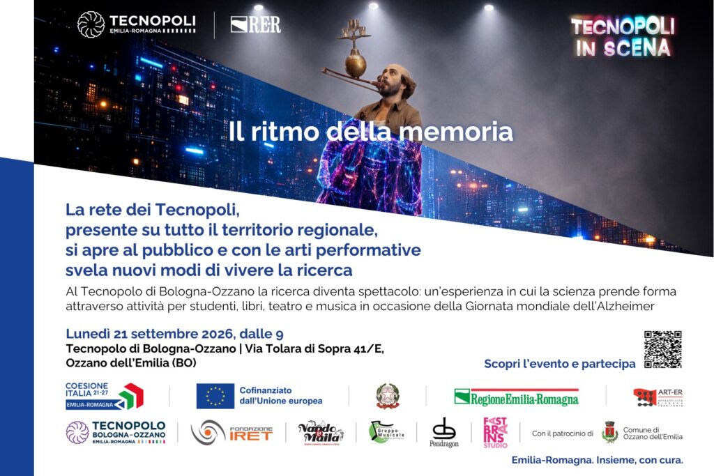 In occasione della Giornata Mondiale dell'Alzheimer, il Tecnopolo di Bologna-Ozzano ospita “Il ritmo della memoria”, una giornata tra ricerca, musica, teatro e cultura nell'ambito...